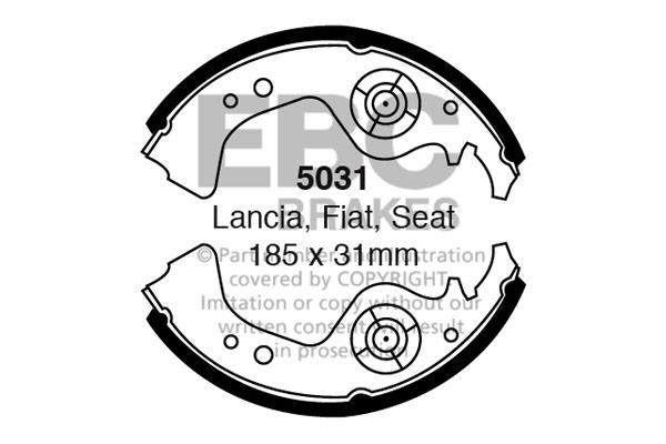 5031 - Zestaw szczęk hamulcowych EBC Brakes