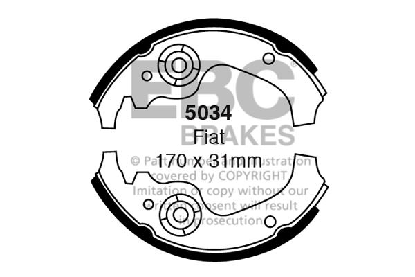 5034 - Zestaw szczęk hamulcowych EBC Brakes