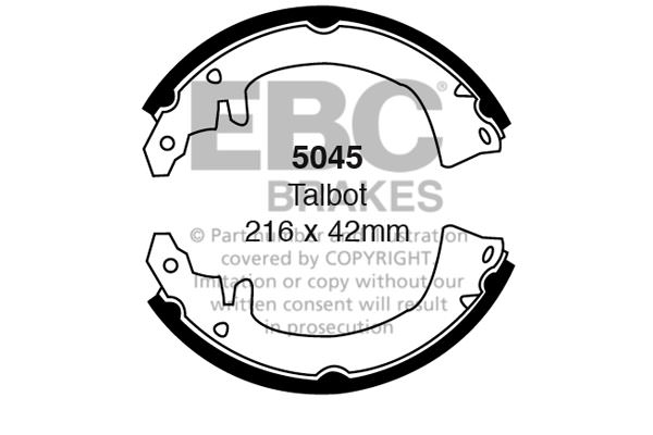 5045 - Zestaw szczęk hamulcowych EBC Brakes