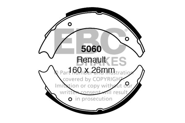 5060 - Zestaw szczęk hamulcowych EBC Brakes
