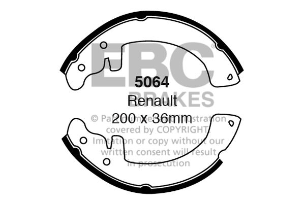 5064 - Zestaw szczęk hamulcowych EBC Brakes