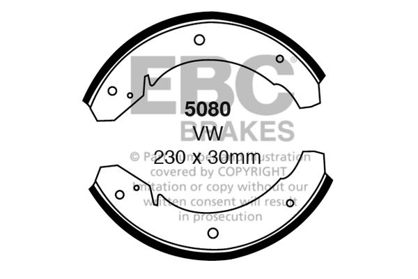 5080 - Zestaw szczęk hamulcowych EBC Brakes