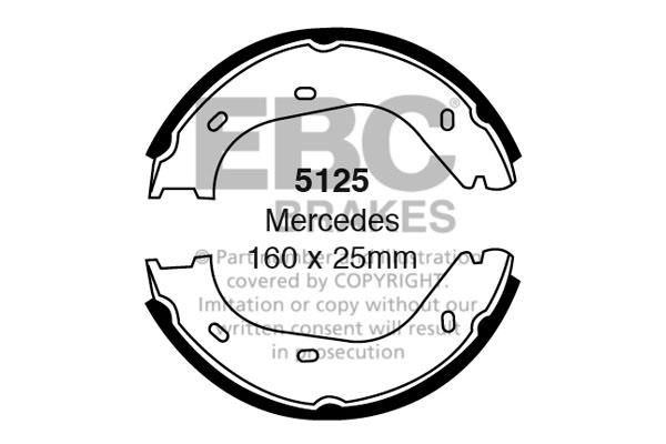 5125 - Zestaw szczęk hamulcowych EBC Brakes