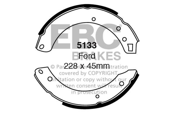 5133 - Zestaw szczęk hamulcowych EBC Brakes