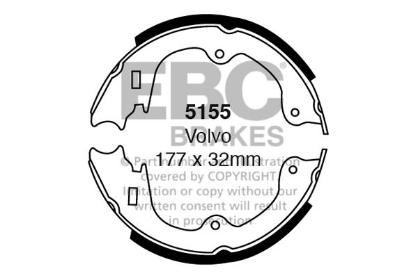 5155 - Zestaw szczęk hamulcowych EBC Brakes