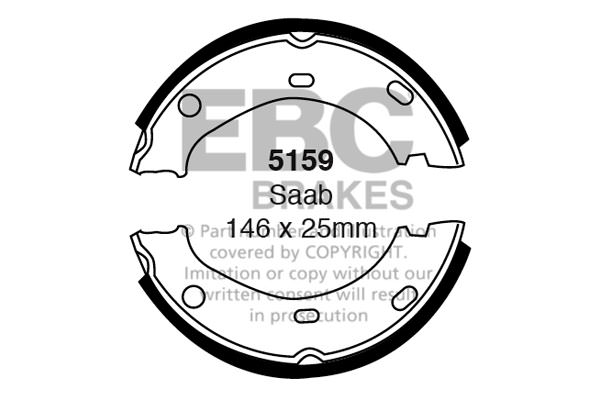 5159 - Zestaw szczęk hamulcowych EBC Brakes