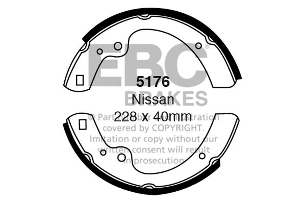 5176 - Zestaw szczęk hamulcowych EBC Brakes