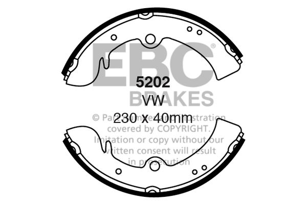 5202 - Zestaw szczęk hamulcowych EBC Brakes
