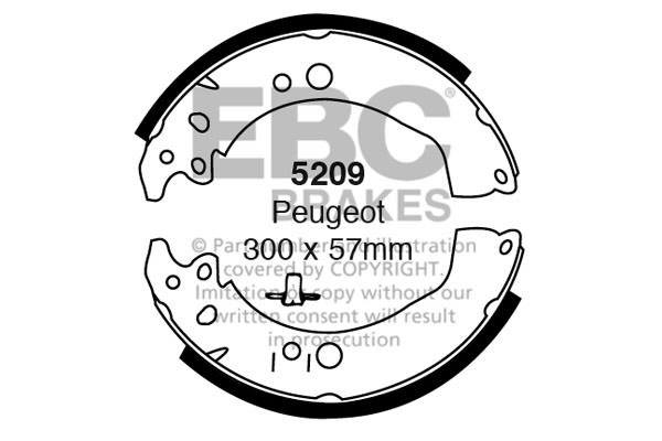 5209 - Zestaw szczęk hamulcowych EBC Brakes
