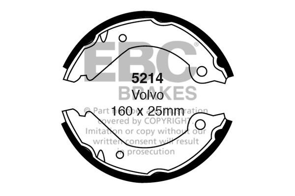 5214 - Zestaw szczęk hamulcowych EBC Brakes