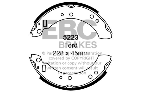 5223 - Zestaw szczęk hamulcowych EBC Brakes
