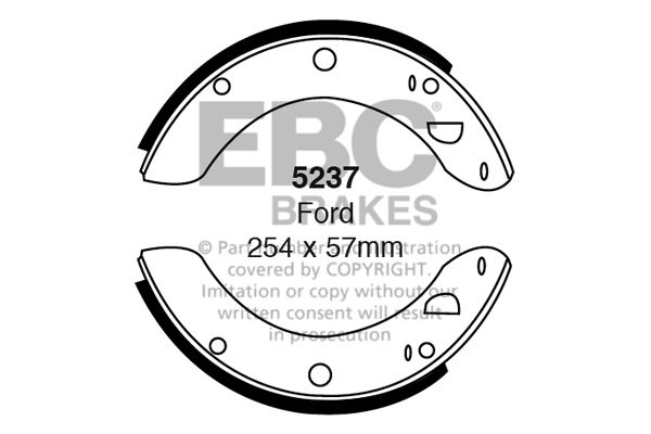 5237 - Zestaw szczęk hamulcowych EBC Brakes