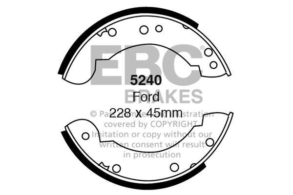5240 - Zestaw szczęk hamulcowych EBC Brakes