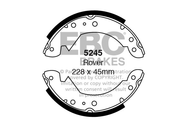 5245 - Zestaw szczęk hamulcowych EBC Brakes