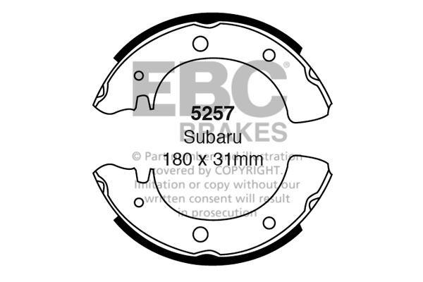 5257 - Zestaw szczęk hamulcowych EBC Brakes