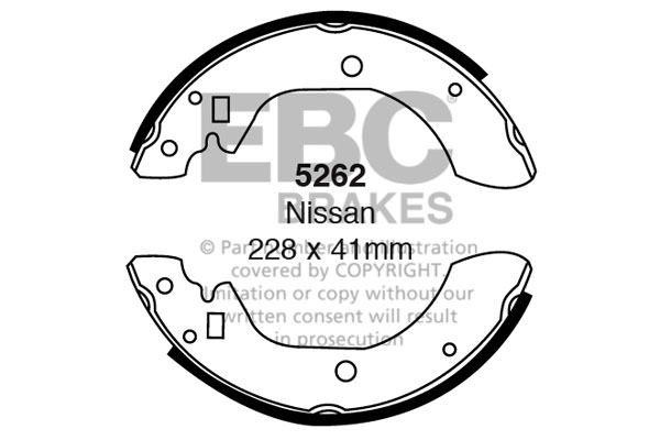 5262 - Zestaw szczęk hamulcowych EBC Brakes