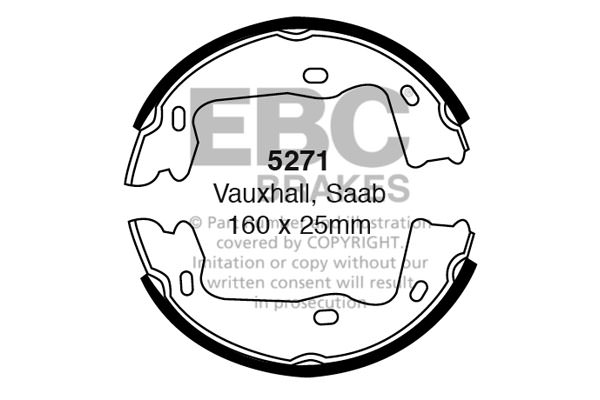5271 - Zestaw szczęk hamulcowych EBC Brakes