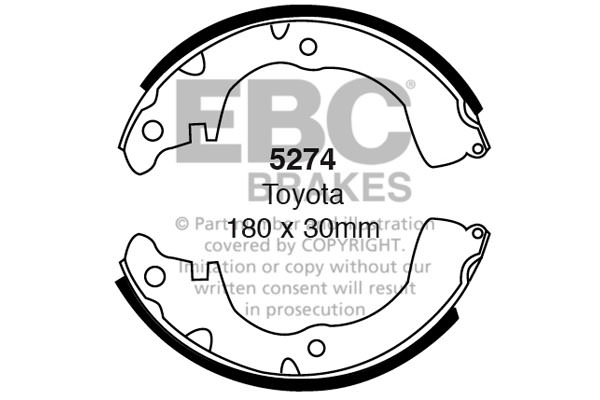 5274 - Zestaw szczęk hamulcowych EBC Brakes