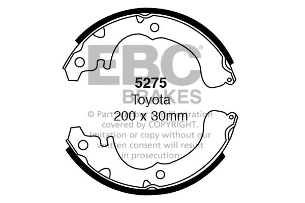 5275 - Zestaw szczęk hamulcowych EBC Brakes