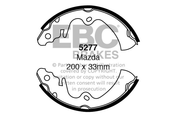 5277 - Zestaw szczęk hamulcowych EBC Brakes