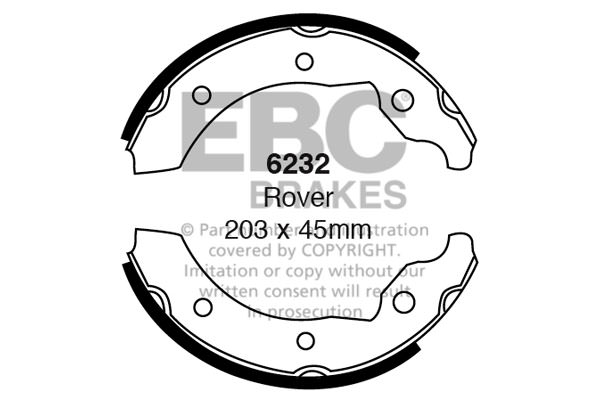 6232 - Zestaw szczęk hamulcowych EBC Brakes