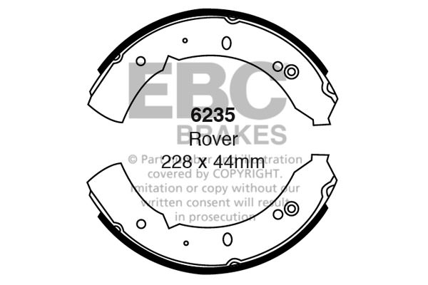 6235 - Zestaw szczęk hamulcowych EBC Brakes