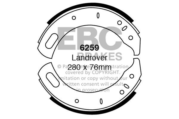 6259 - Zestaw szczęk hamulcowych EBC Brakes