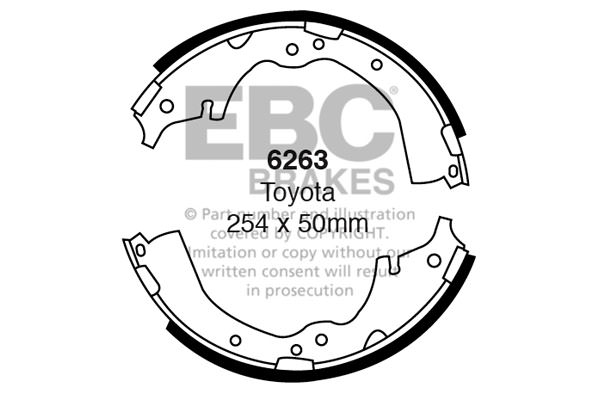 6263 - Zestaw szczęk hamulcowych EBC Brakes