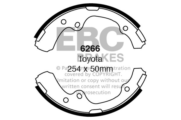 6266 - Zestaw szczęk hamulcowych EBC Brakes