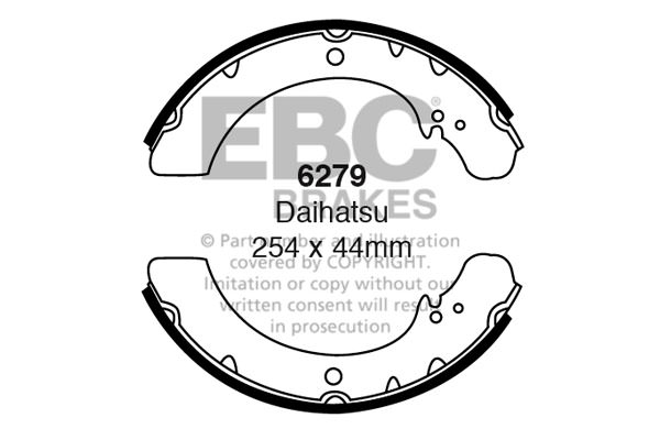 6279 - Zestaw szczęk hamulcowych EBC Brakes