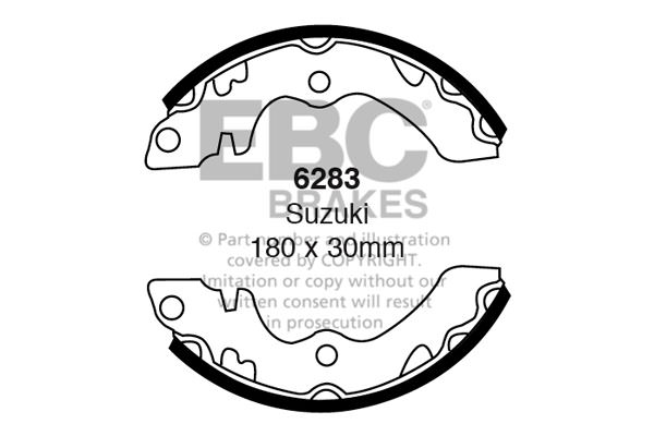 6283 - Zestaw szczęk hamulcowych EBC Brakes