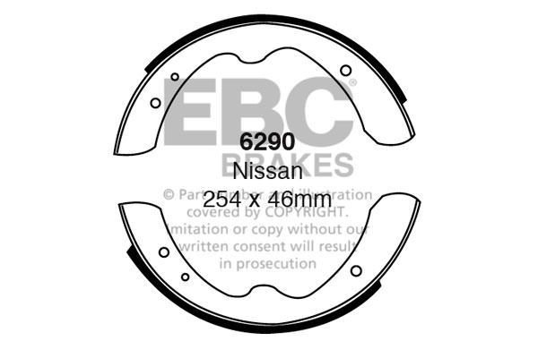 6290 - Zestaw szczęk hamulcowych EBC Brakes