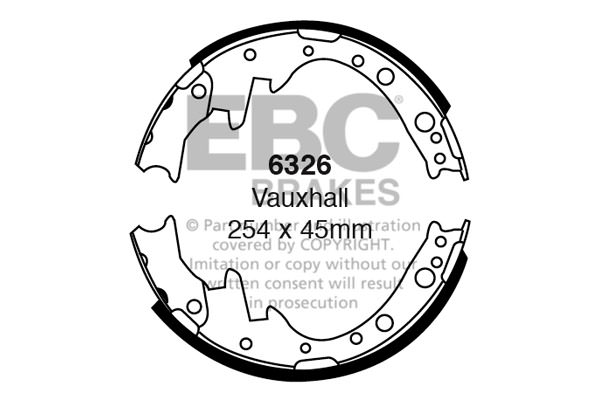 6326 - Zestaw szczęk hamulcowych EBC Brakes