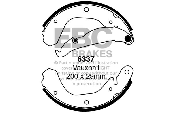 6337 - Zestaw szczęk hamulcowych EBC Brakes