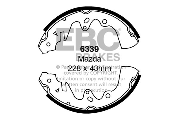 6339 - Zestaw szczęk hamulcowych EBC Brakes
