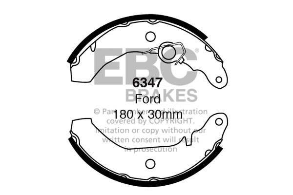 6347 - Zestaw szczęk hamulcowych EBC Brakes
