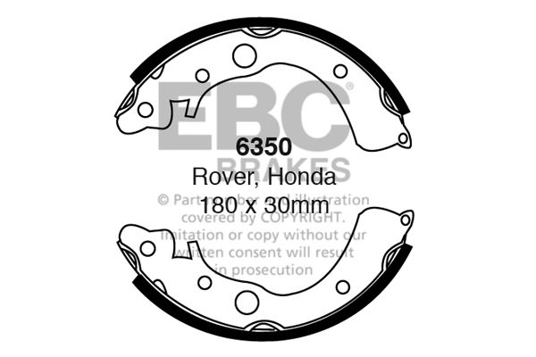 6350 - Zestaw szczęk hamulcowych EBC Brakes