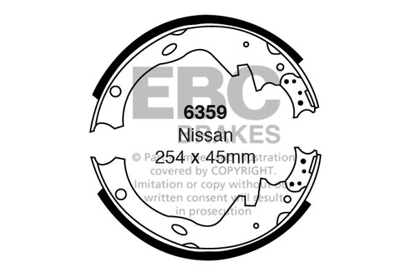 6359 - Zestaw szczęk hamulcowych EBC Brakes