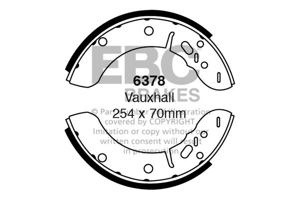 6378 - Zestaw szczęk hamulcowych EBC Brakes