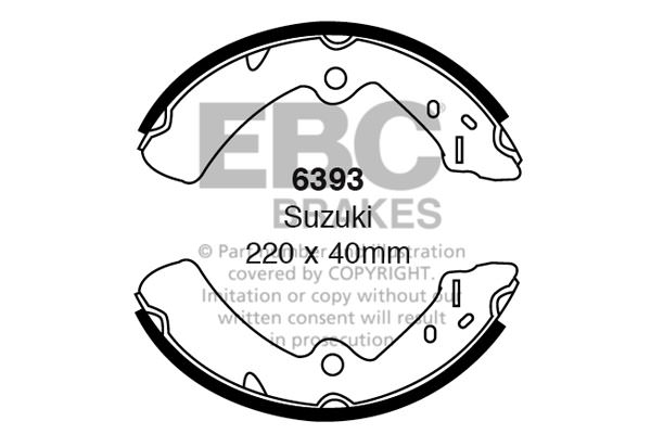 6393 - Zestaw szczęk hamulcowych EBC Brakes
