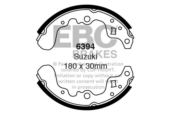 6394 - Zestaw szczęk hamulcowych EBC Brakes