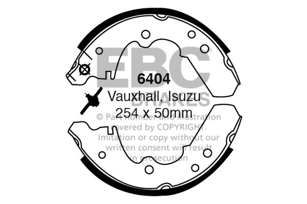 6404 - Zestaw szczęk hamulcowych EBC Brakes