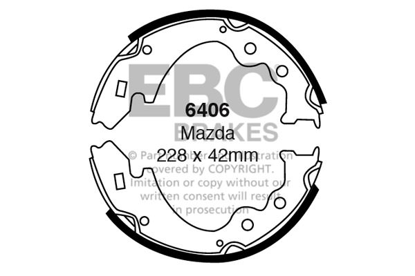 6406 - Zestaw szczęk hamulcowych EBC Brakes