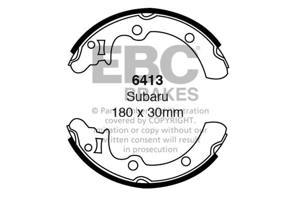 6413 - Zestaw szczęk hamulcowych EBC Brakes