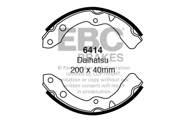 6414 - Zestaw szczęk hamulcowych EBC Brakes