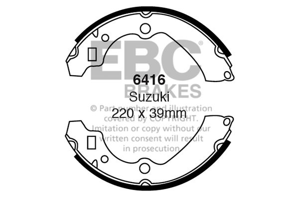 6416 - Zestaw szczęk hamulcowych EBC Brakes