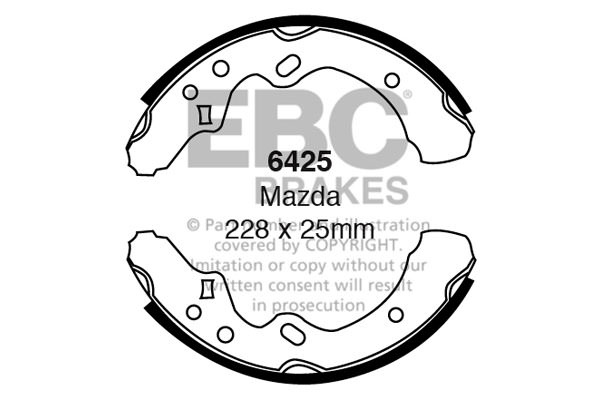 6425 - Zestaw szczęk hamulcowych EBC Brakes