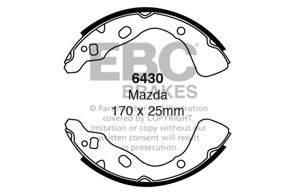 6430 - Zestaw szczęk hamulcowych EBC Brakes