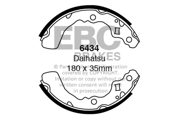6434 - Zestaw szczęk hamulcowych EBC Brakes