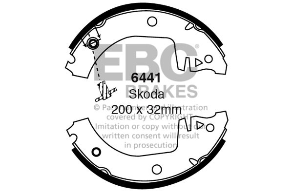 6441 - Zestaw szczęk hamulcowych EBC Brakes
